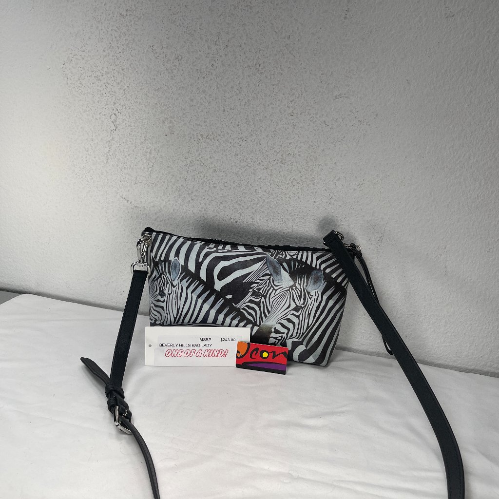 I Con - Small Hand Painted Leather -One Of A Kind $117.00-Msrp $243.00